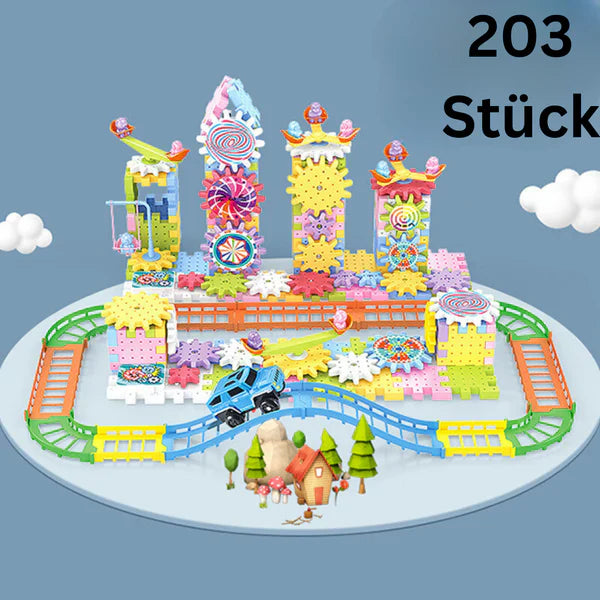 Blocchi di ingranaggi meccanici per bambini | Giocattolo STEM elettrico per il gioco creativo e il divertimento nella prima infanzia