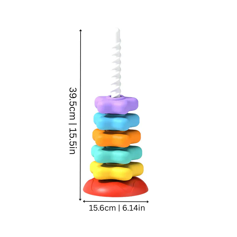 Giocattolo Torre Girevole e Colorata Arcobaleno