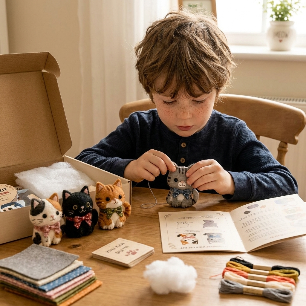 Kit da Cucito Peluche DIY – Crea il Tuo Simpatico Personaggio