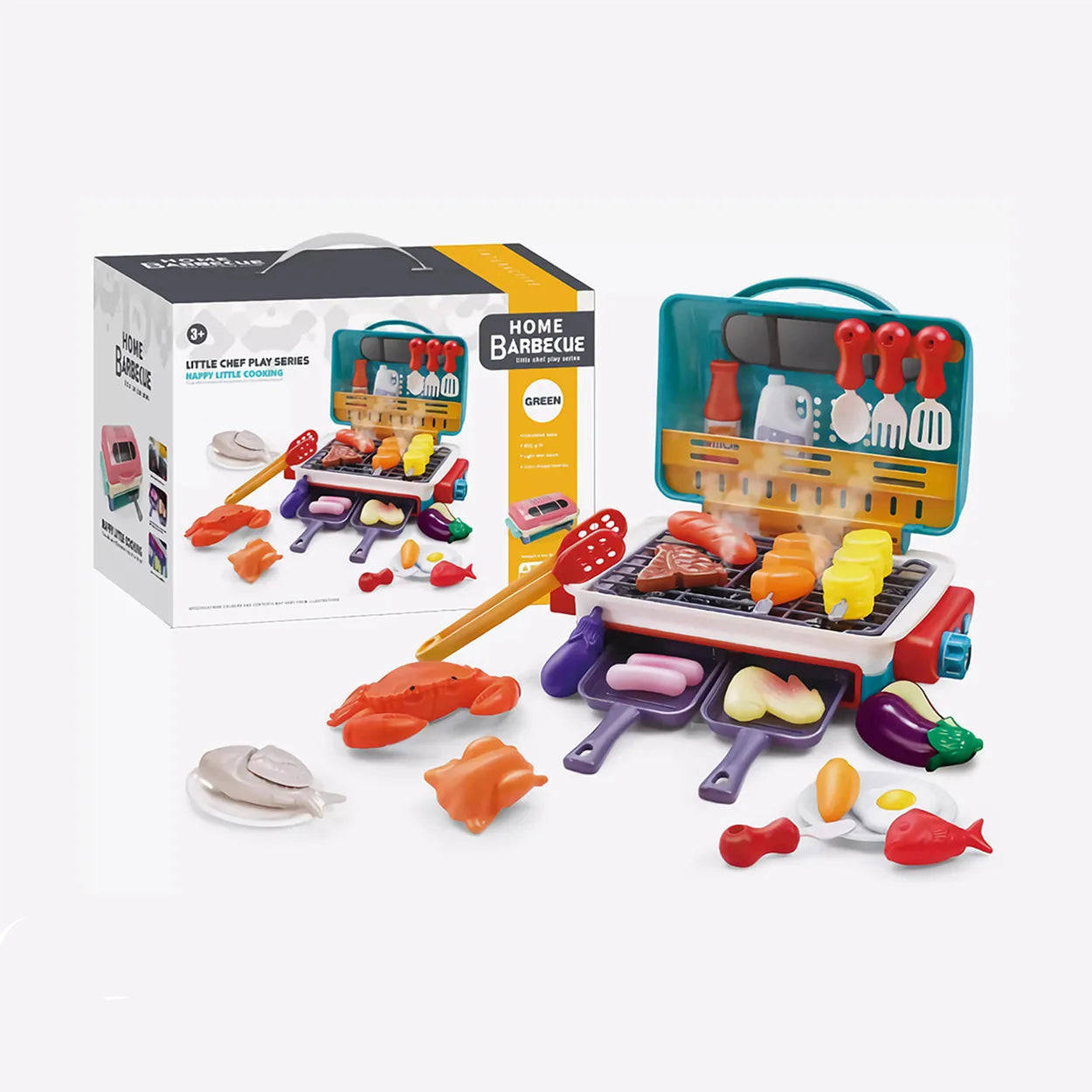 Il mio primo grill BBQ – cucina per bambini con effetto fumo e alimenti che cambiano colore
