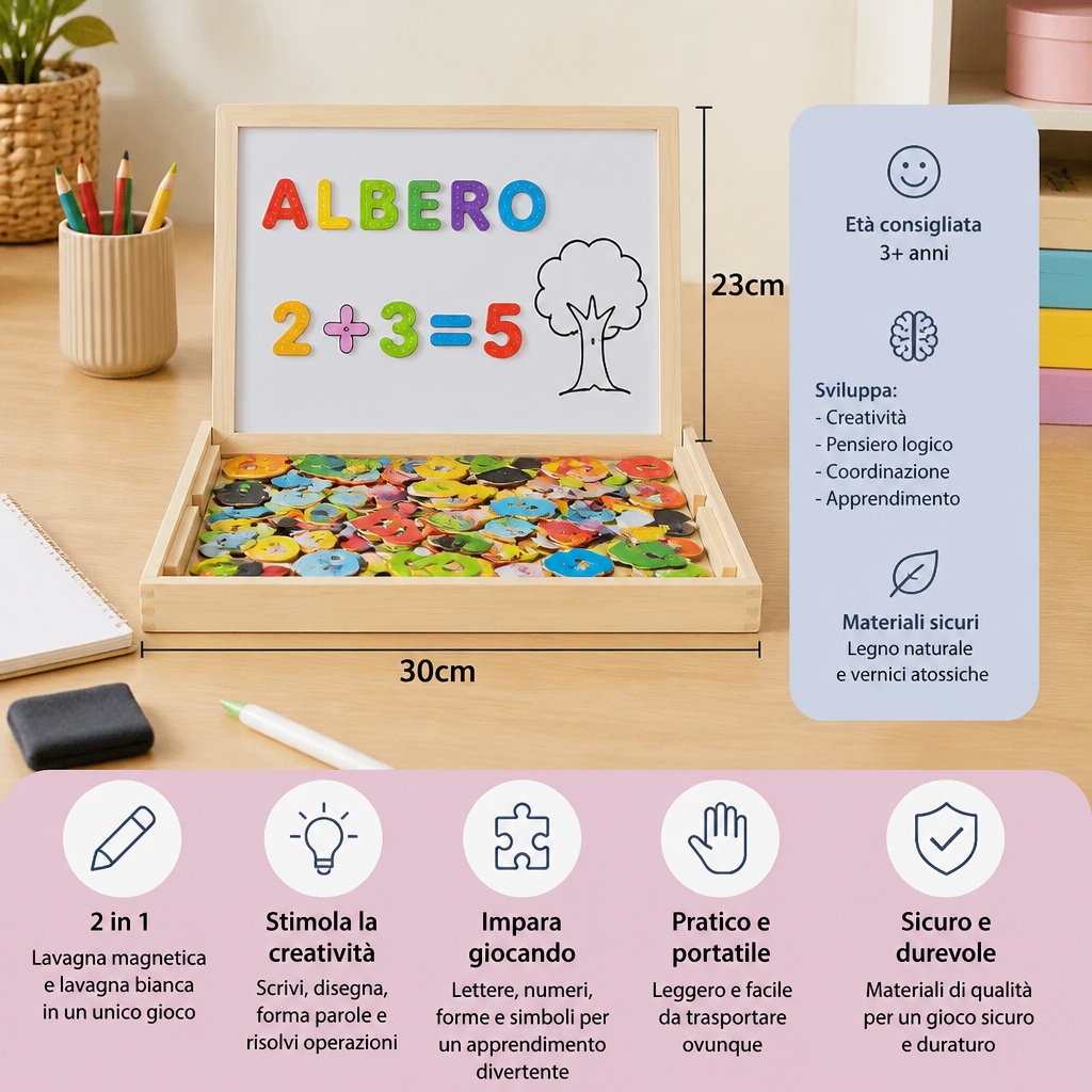 Tavoletta da Disegno Montessori 2-in-1