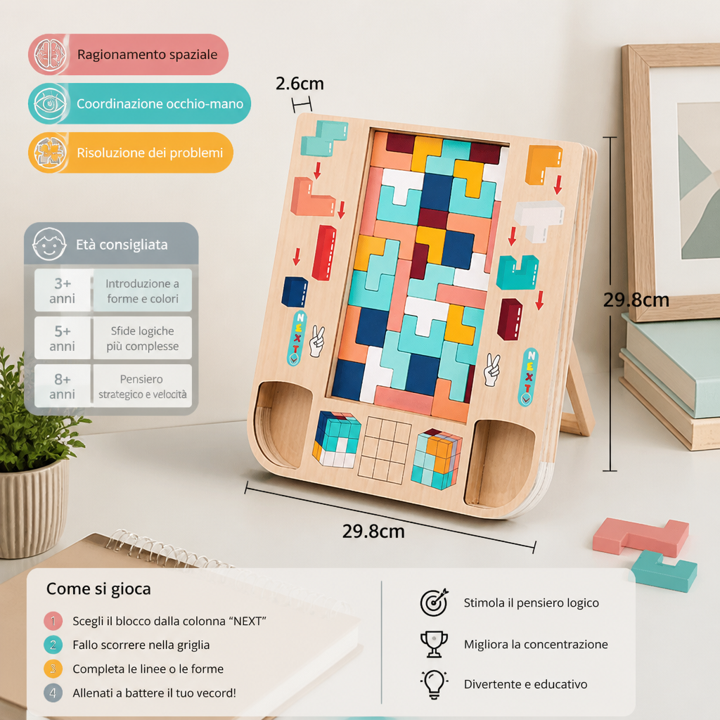 Metti alla Prova il Tuo Cervello – Gioco di Blocchi Tetris