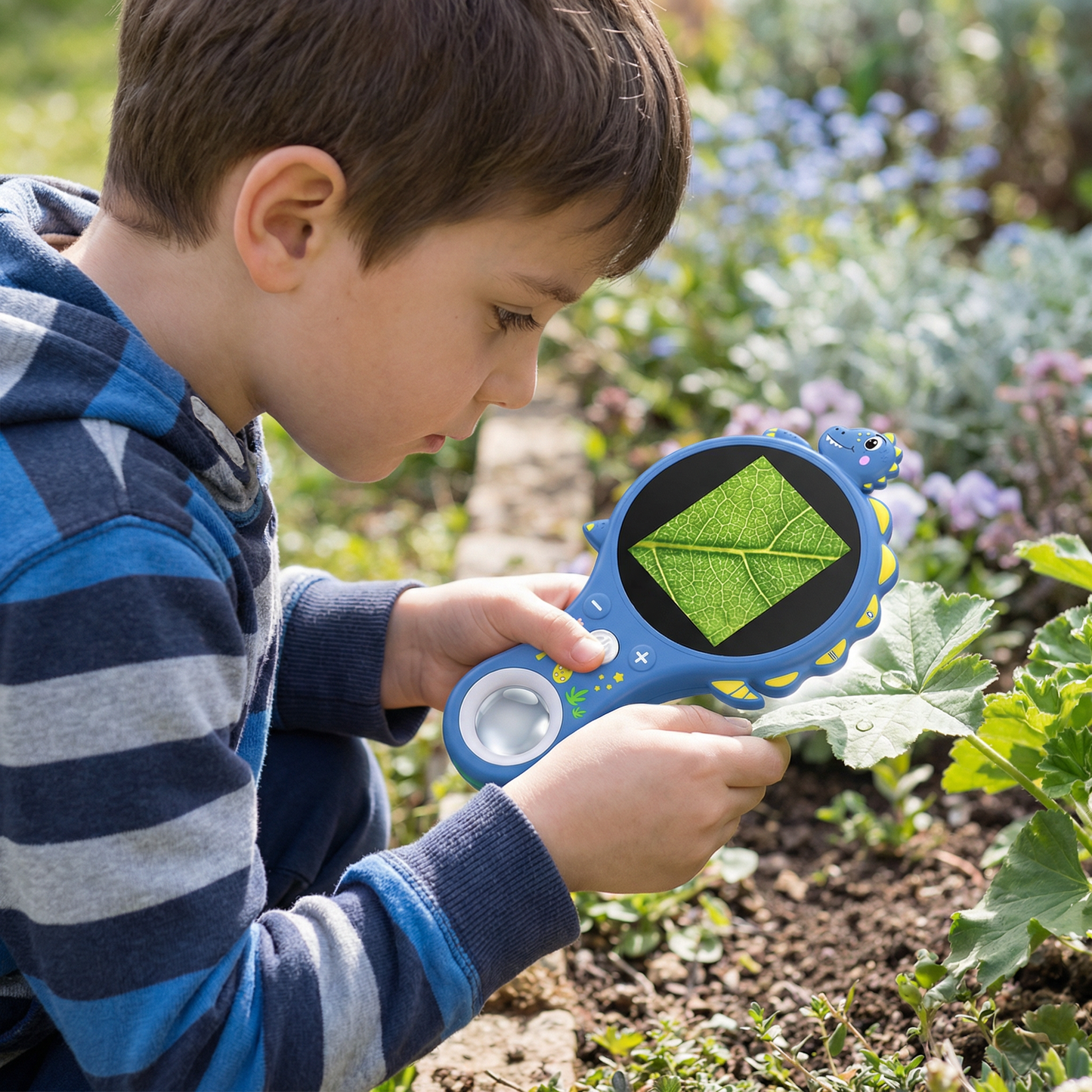 Microscopio video per bambini con schermo – dispositivo di ricerca mobile per piccoli esploratori