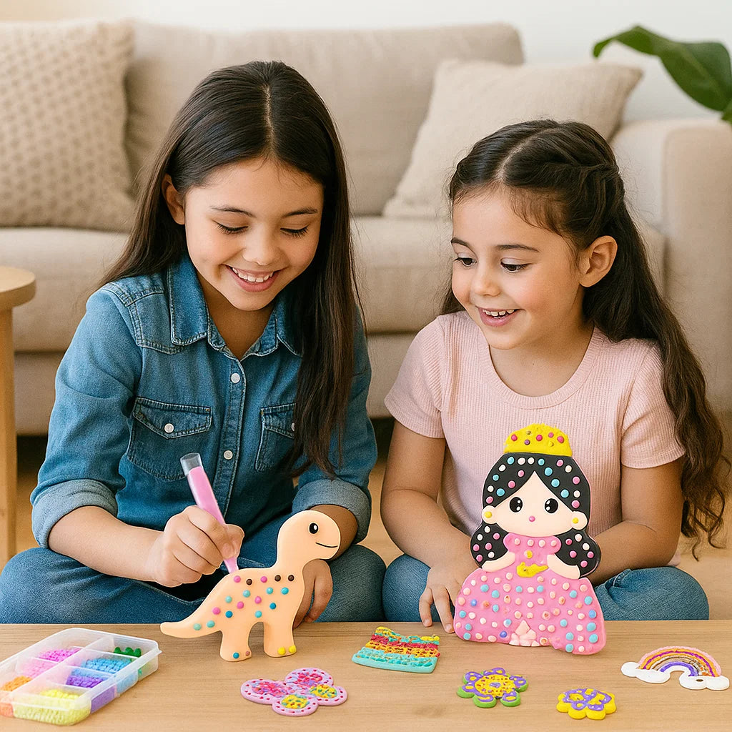 Pittura magica con perline – set DIY per bambini