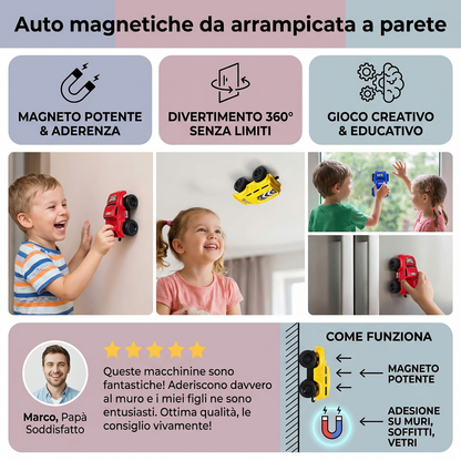 Auto magnetiche da arrampicata a parete