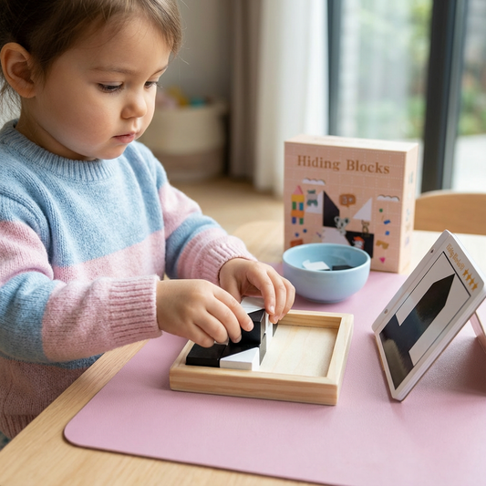 Gioco rompicapo logico bicolore formato tascabile