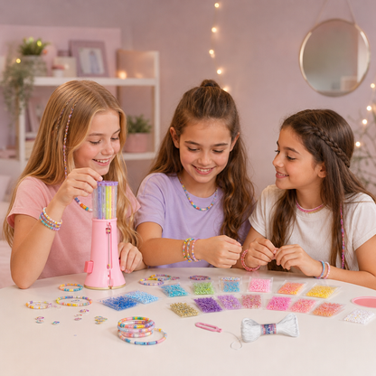 Kit fai da te per creare braccialetti con perline per bambini