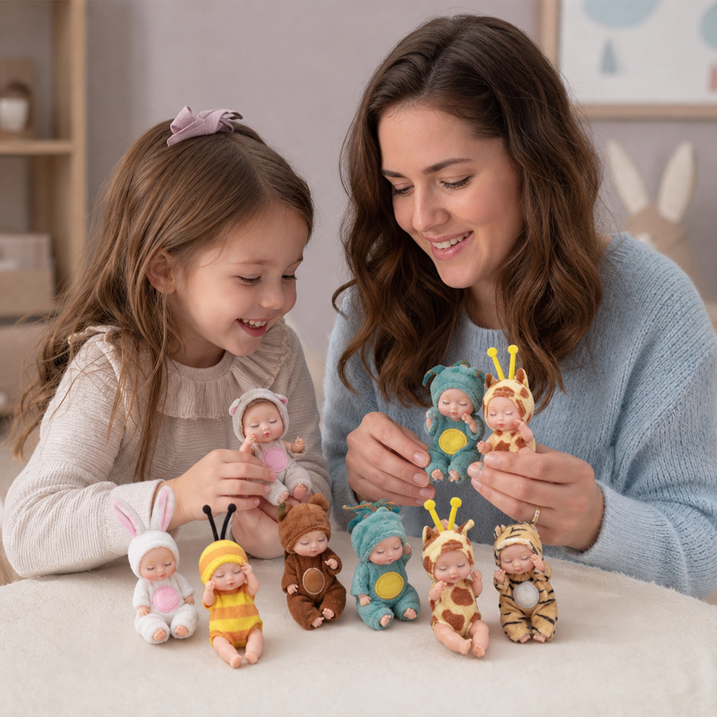 Set di mini bambole principesse delle fate da vestire