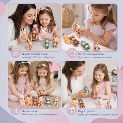 Set di mini bambole principesse delle fate da vestire