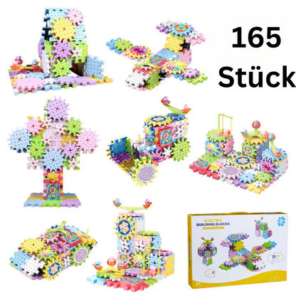 Blocchi di ingranaggi meccanici per bambini | Giocattolo STEM elettrico per il gioco creativo e il divertimento nella prima infanzia