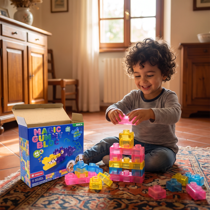 Blocchi da Costruzione Squishy Morbidi e Gelatinosi per Bambini – Sicuri e Morbidi