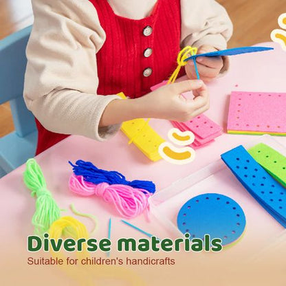 Kit Fai da Te Animali Bambini ⎜ Set Creativo con Adesivi Cartoon per Gioco e Apprendimento