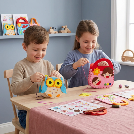 Set di Astucci in Feltro Sicuri da Cucire da Soli