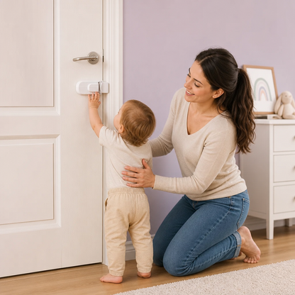 Blocco di Sicurezza per Porte per Bambini Senza Foratura
