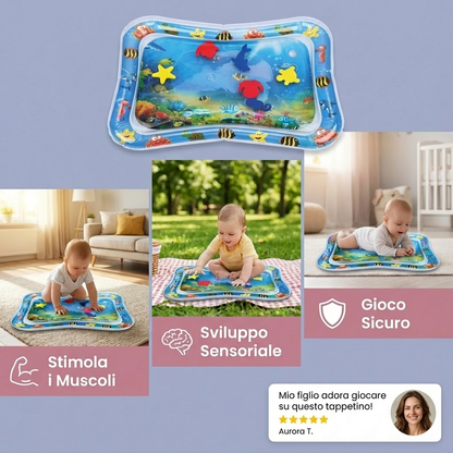 Tappetino ad Acqua – Tempo a Pancia in Giù per Bambini