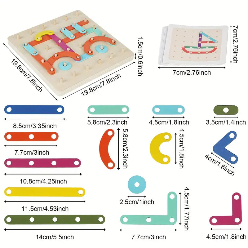 Puzzle montessoriano per bambini | Giocattolo creativo di abbinamento delle forme con lettere e numeri per l' apprendimento precoce