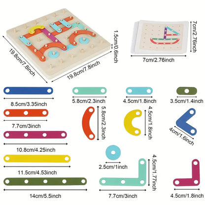 Puzzle montessoriano per bambini | Giocattolo creativo di abbinamento delle forme con lettere e numeri per l' apprendimento precoce