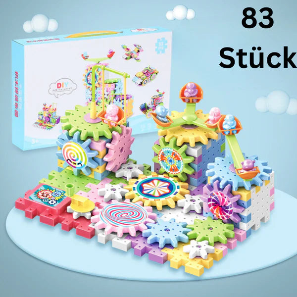 Blocchi di ingranaggi meccanici per bambini | Giocattolo STEM elettrico per il gioco creativo e il divertimento nella prima infanzia