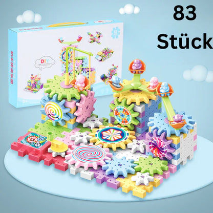 Blocchi di ingranaggi meccanici per bambini | Giocattolo STEM elettrico per il gioco creativo e il divertimento nella prima infanzia
