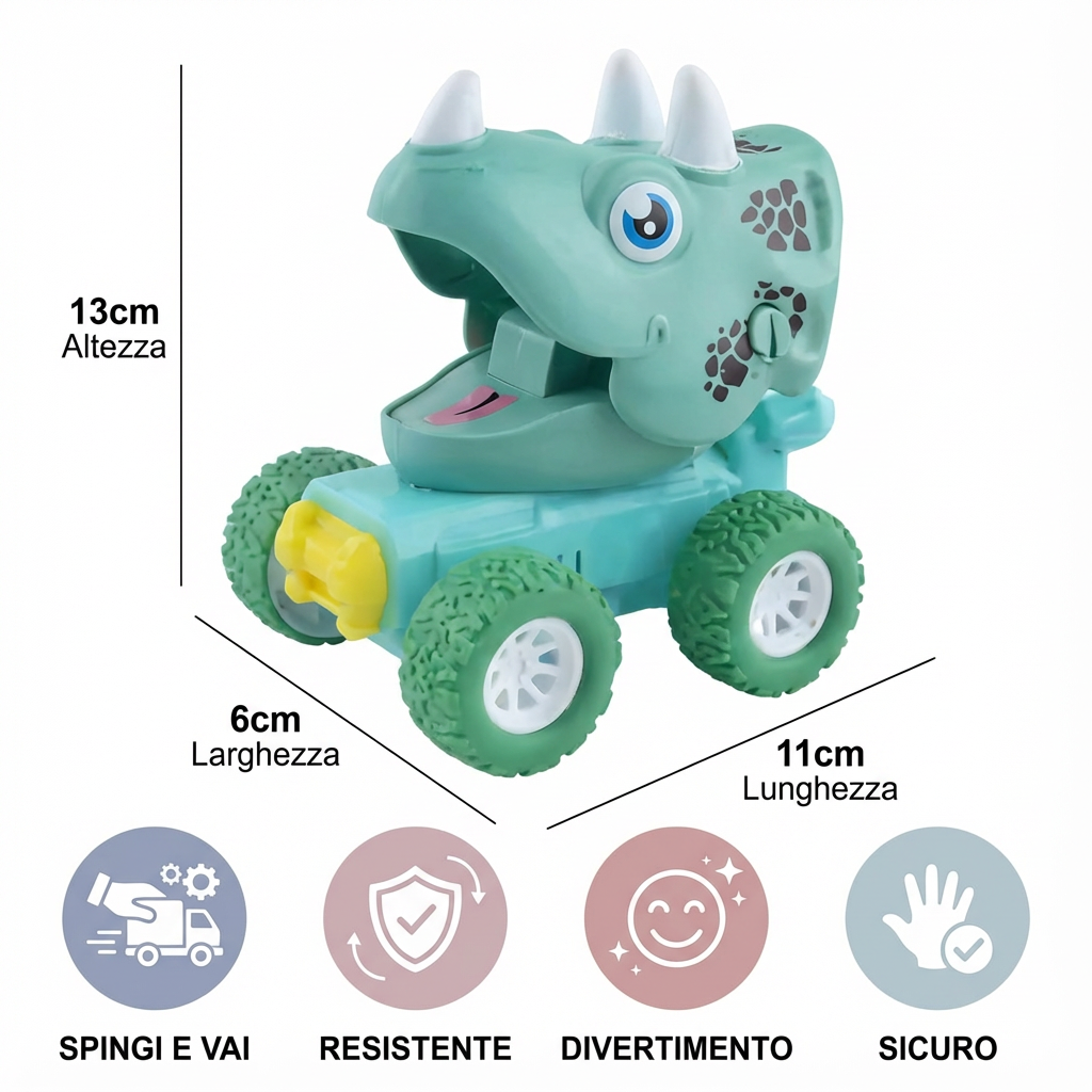 Monster Truck Dino Push & Drive