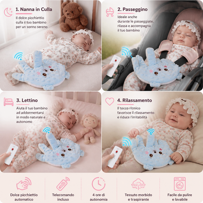 Aiuto per il sonno del bambino con funzione di dolce picchiettio – favorisce un addormentamento tranquillo e autonomo
