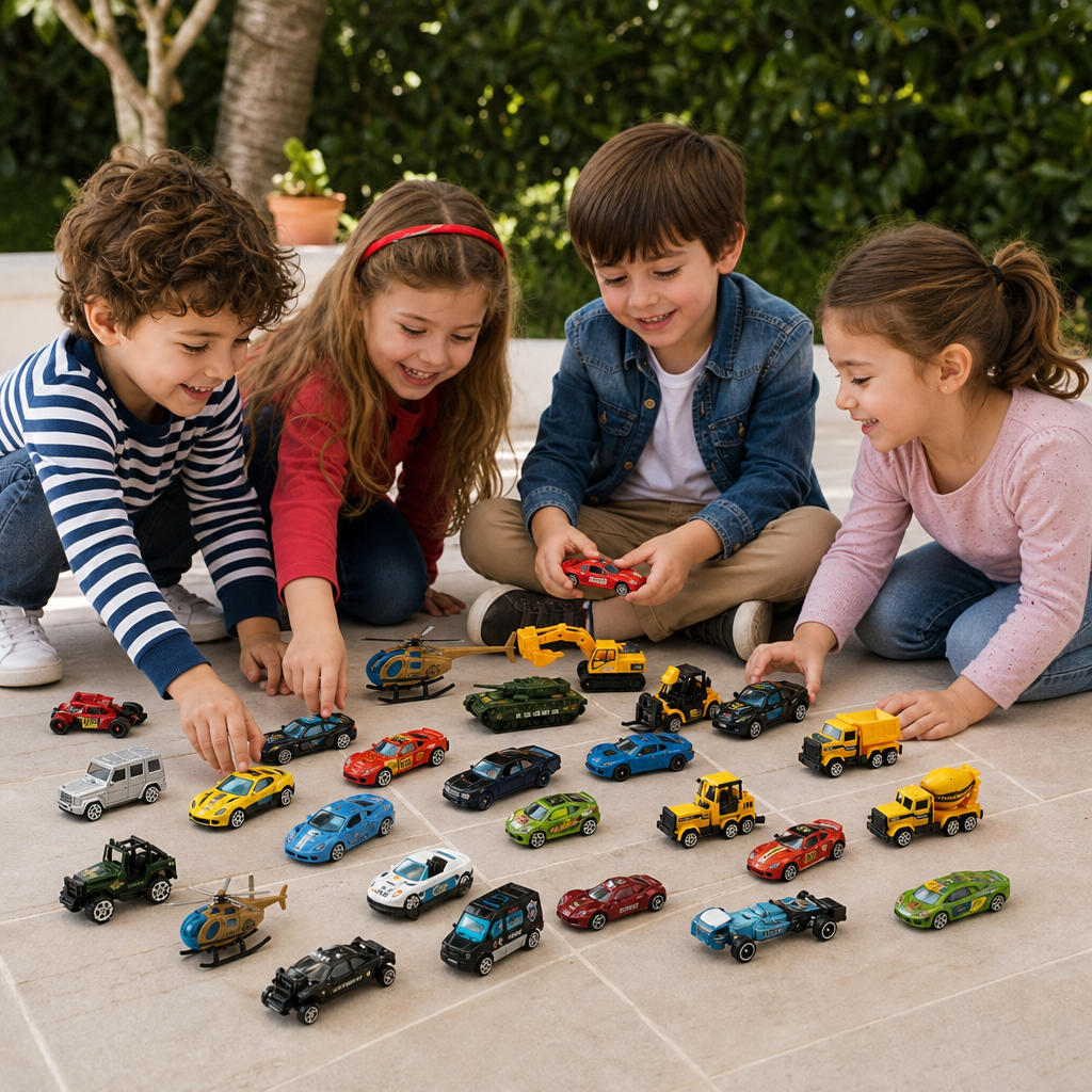Calendario dell'Avvento di Natale con Auto Die-Cast per Bambini