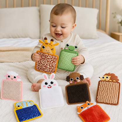 Cuscini Sensoriali con Animali (Set da 8)
