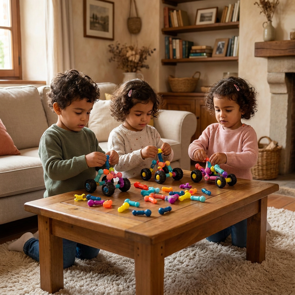 Set di Costruzioni Educativo Fai-da-Te con Giunti Mobili