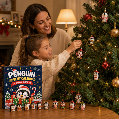 Calendario Dell’Avvento Dei Pinguini Di 24 Giorni