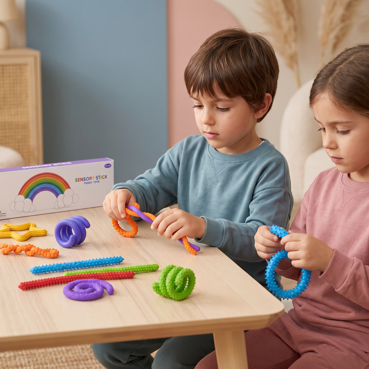 Bastoncini Fidget Sensoriali – Giochi Girevoli Rilassanti per Alleviare lo Stress