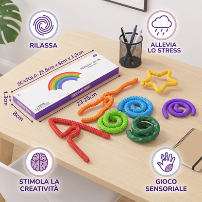 Bastoncini Fidget Sensoriali – Giochi Girevoli Rilassanti per Alleviare lo Stress