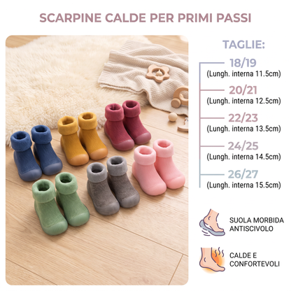 Scarpine Calde Per Primi Passi Per Neonati Con Suole Morbide Antiscivolo