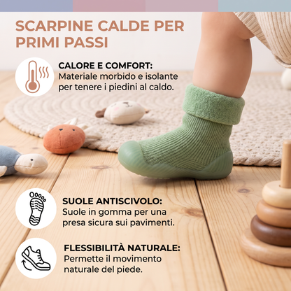 Scarpine Calde Per Primi Passi Per Neonati Con Suole Morbide Antiscivolo