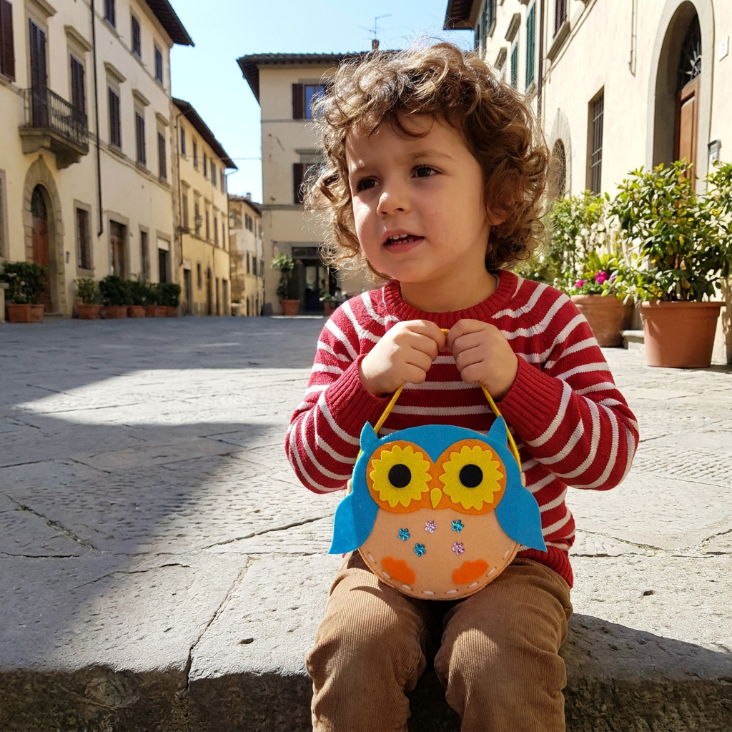 Kit da Cucito Fai da Te per Borsetta in Feltro Carina per Bambini