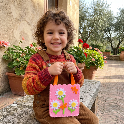 Kit da Cucito Fai da Te per Borsetta in Feltro Carina per Bambini