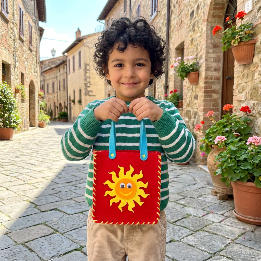 Kit da Cucito Fai da Te per Borsetta in Feltro Carina per Bambini