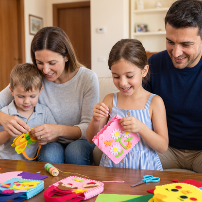 Kit da Cucito Fai da Te per Borsetta in Feltro Carina per Bambini