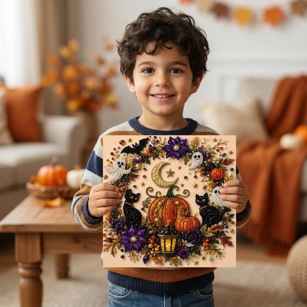 Kit DIY di Pittura Diamantata per Halloween