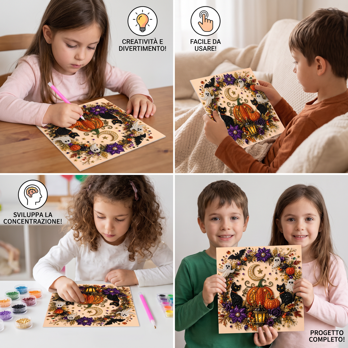 Kit DIY di Pittura Diamantata per Halloween