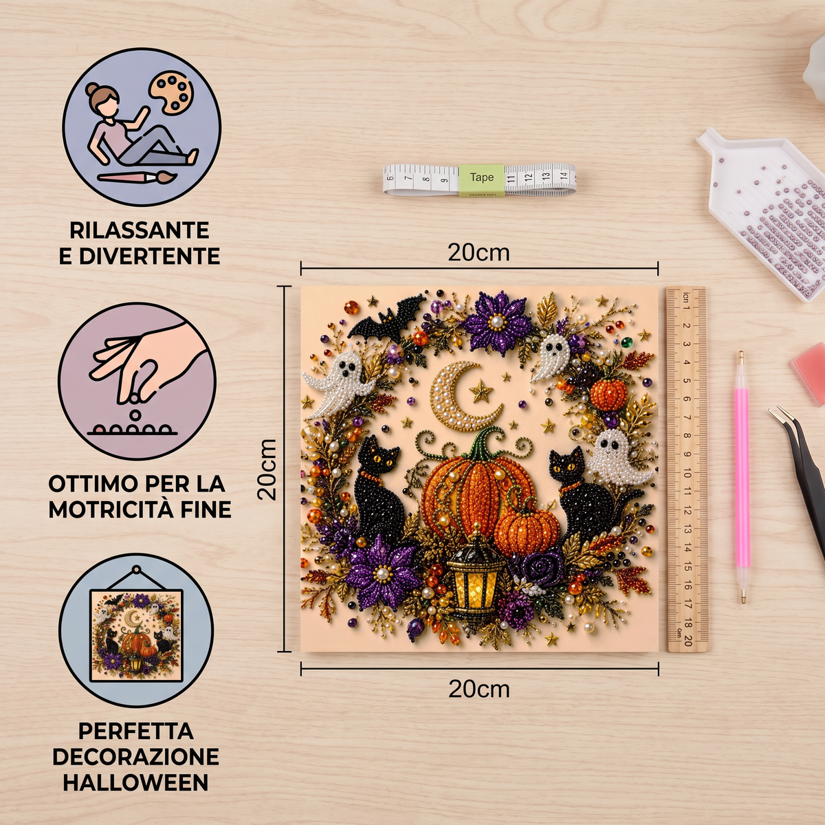Kit DIY di Pittura Diamantata per Halloween