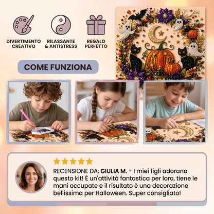 Kit DIY di Pittura Diamantata per Halloween