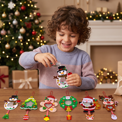 Kit DIY per Creare Decorazioni Natalizie Shaker per Bambini