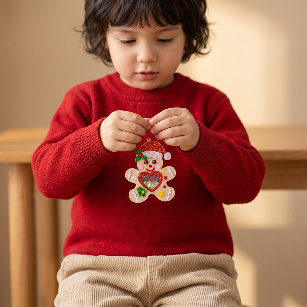 Kit DIY per Creare Decorazioni Natalizie Shaker per Bambini