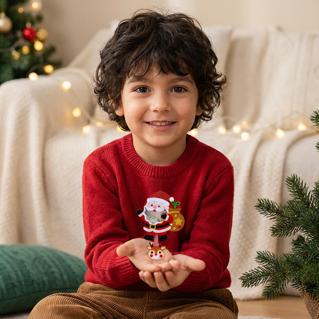 Kit DIY per Creare Decorazioni Natalizie Shaker per Bambini
