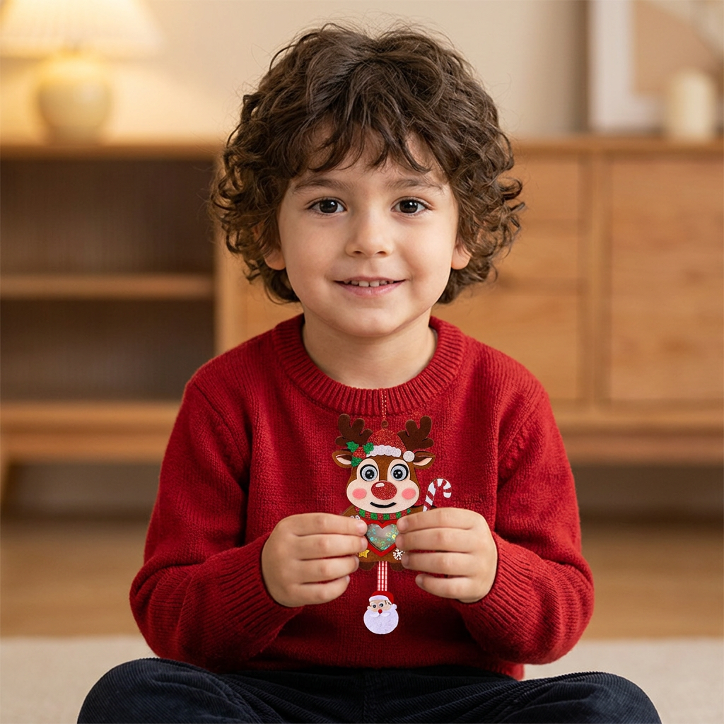 Kit DIY per Creare Decorazioni Natalizie Shaker per Bambini