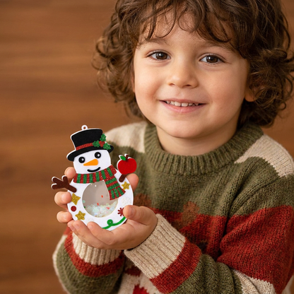 Kit DIY per Creare Decorazioni Natalizie Shaker per Bambini