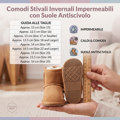 Comodi Stivali Invernali Impermeabili con Suole Antiscivolo