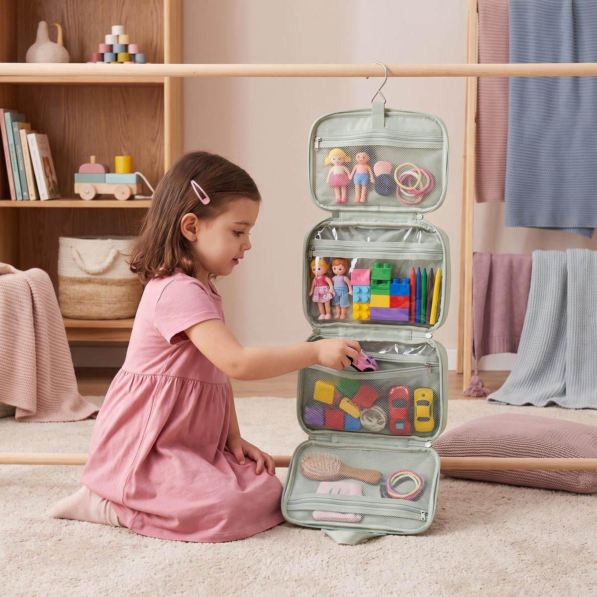Borsa Organizer da Viaggio per Giocattoli e Accessori Quotidiani