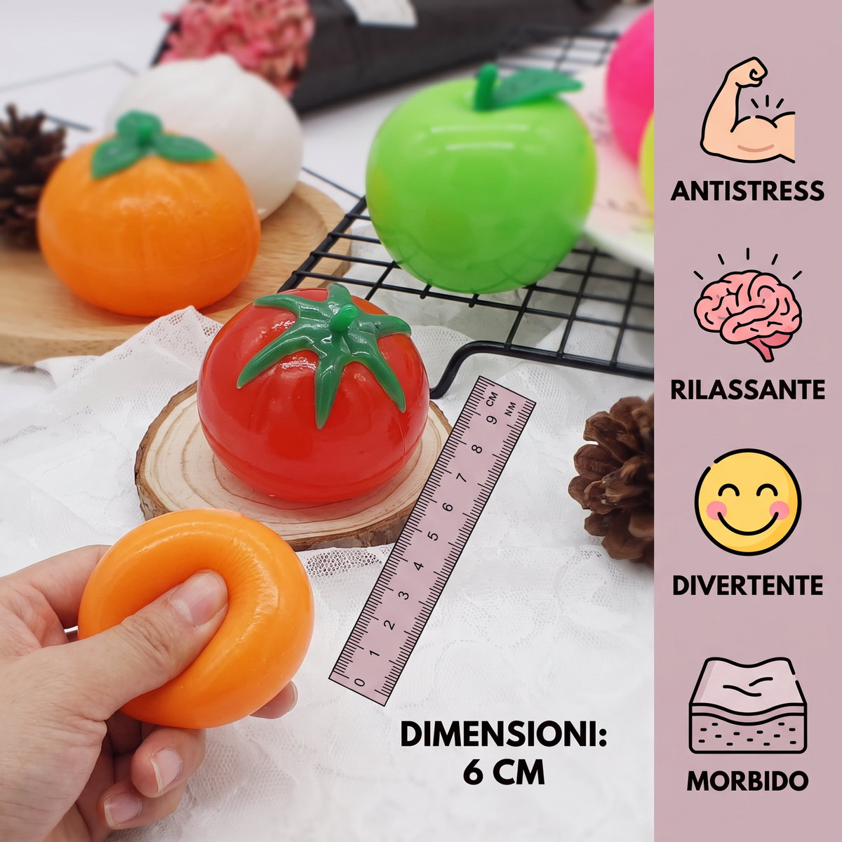 Giocattolo Antistress Squishy a Forma di Cibo