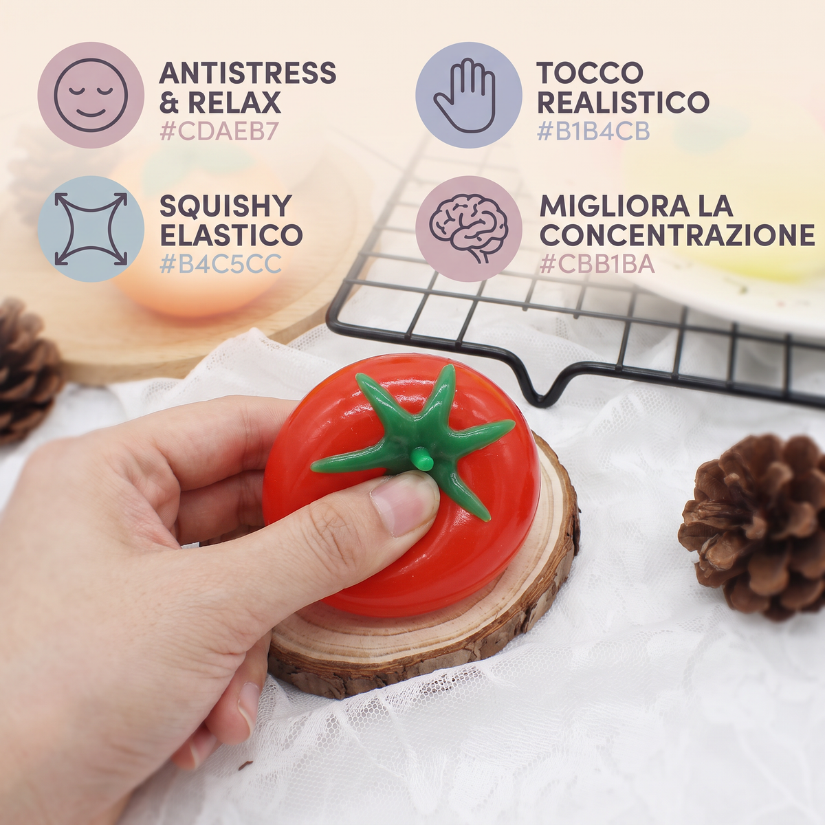 Giocattolo Antistress Squishy a Forma di Cibo